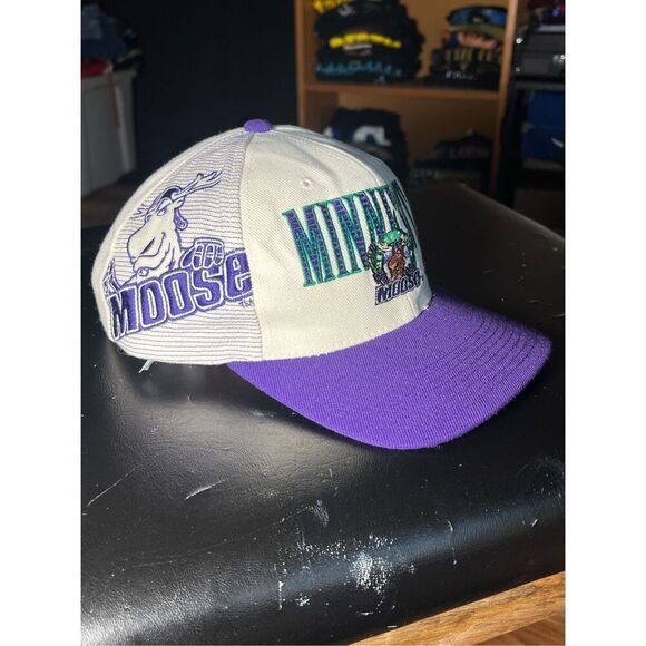 Rare Vintage Sports Specialties Shadow Laser Minnesota Moose IHL Hat - Picture 2 of 7